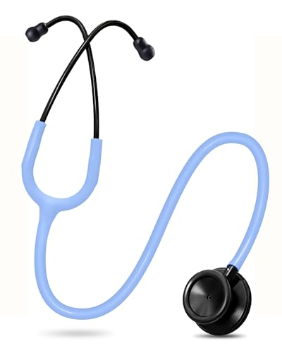 FriCARE Lightweight Dual Head Stethoscope for Nurses/Nursing School Student - color: Frost Blue Tube