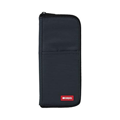 LIHIT LAB Slim Pen/Pencil Pouch, 0.7 × 3.9 × 8.5 Inches, Black (A7652-24) - color: Black, size: 0.7 × 3.9 × 8.5 Inches