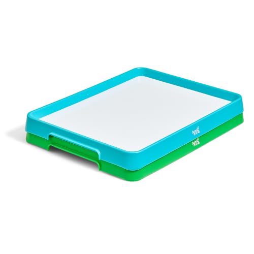 hand2mind Magnetic Dry-Erase Activity Trays, Green and Teal, Set of 2 - style: Green/Teal 2 Pack