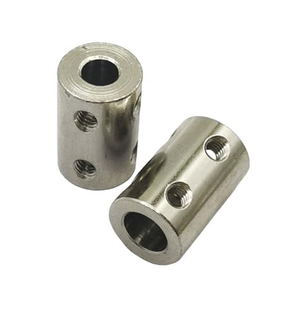 5Pcs 6mm to 8mm Bore Rigid Coupling Set,Steel Rigid Motor Shaft Coupler Adapter with Screws for CNC Machine 3D Printer RC Motor Accessories and DIY - size: 6mm to 8mm