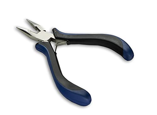 HURON Precision Side Cut Pliers, Springloaded, Needle Nose (1/3/10/25/100 pc) (3pc) - style: Side Cut Needle Nose