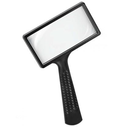 SenseYo 2 Pcs 5X Magnifying Glass Large Handheld Reading Magnifier with Scratch Resistant Glass Lens for Kids and Seniors Hobby Exploring Nature Exploration Scientific Activities - size: 2