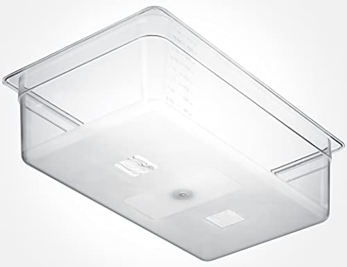 CURTA 6-Pack Full Size 6" Deep NSF Polycarbonate Food Pans | Dishwasher & Freezer Safe Clear Container for Prep Tables, Buffet, Salad Bar, Commercial & Home Kitchen - color: Full Size, size: 6" Deep