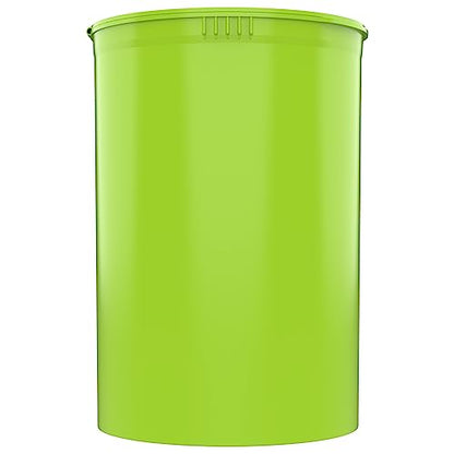 Dragon Chewer 160 Dram CR Plastic Packaging Pop Top Containers - Child Resistant Travel Holder Vial Bottles - 33 qty (Lime Green) - color: Lime Green