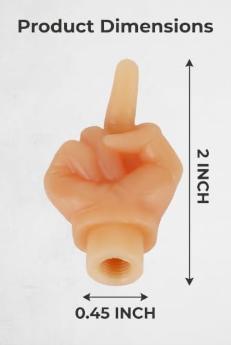 4 PCS Middle Finger Tire Valve Stem Caps, Prank Valve Cover Decor