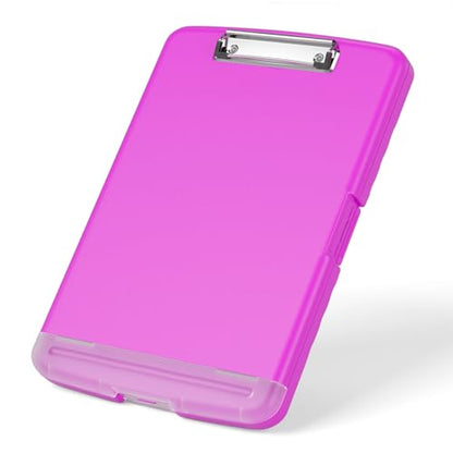 Rimilak Clipboard with Storage, 8.5 x 11 High Capacity Clip Board, Magenta - color: Magenta