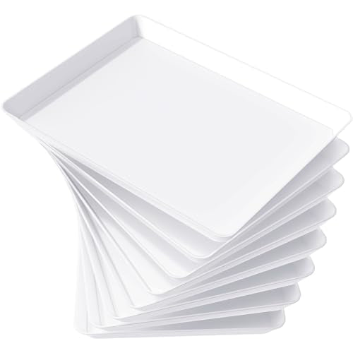 Lifewit 8 Pcs Extra Large Serving Trays for Party, 16" x 12" Food Platters - size: Extra Large (16" x 12")
