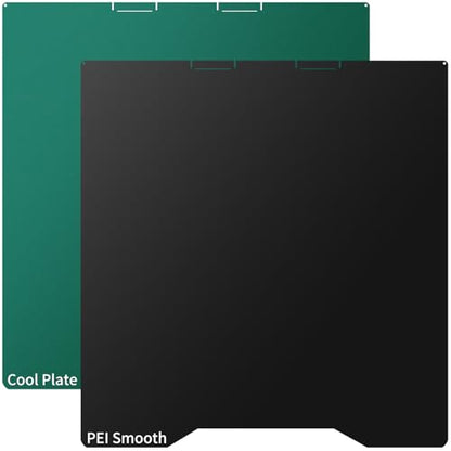 Upgraded Low-Temp K2 Cool Build Plate + Smooth Import PEI Film, 270x293mm Double Sided Textured Cold Plate and Smooth PEI Sheet Spring Steel Removable Printed Bed for K2 3D Printer. - size: 270x293mm