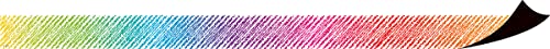 Teacher Created Resources Colorful Scribble Magnetic (77290) - size: Each strip measures about 24" x 1-1/2"