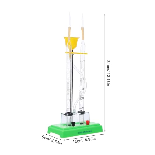 Water Electrolysis Experiment Device Electrolysis Unit for Demonstrating Water Oxygen Production Hydrogen Observation Teaching Instrument for Home School and Laboratory Use
