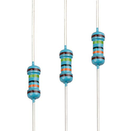 100pcs 1M ohm Resistor 1/4w (0.25 Watt) ±1% Tolerance Metal Film Fixed Resistor, Multiple Values of Resistance Optional - size: [E6P013] 1M ohm
