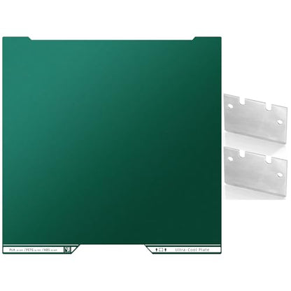 SuperTack Cold Build Plate for Bambu-Lab A2L/H2C 3D Printer - style: 335x346 greencold plate