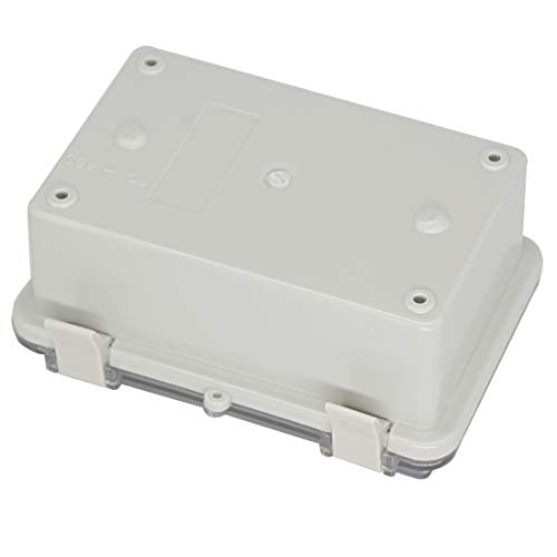 Zulkit 2pcs Junction Box ABS Plastic Dustproof Waterproof IP65 Electrical Boxes Hinged Shell Outdoor Universal Project Enclosure Clear Cover with 2 Cable Glands 5.9 x 3.9 x 2.8 inch (150x100x70 mm) - size: 5.9" x 3.9" x 2.8"(2pcs)