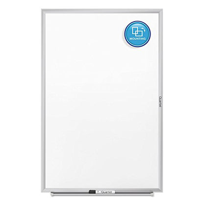 Quartet Dry Erase White Board 60"W x 36"H Non-Magnetic Whiteboard, Total Erase, Silver Aluminum Frame (S535) - color: Silver, size: 60"W x 36"H