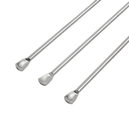 yukata 5 Piece Stainless Steel Lab Spatulas and Micro Sampling Spoon Set