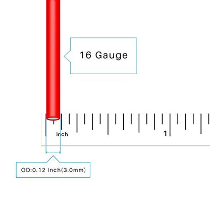 BNTECHGO 16 AWG Silicone Wire Red Black 25ft Stranded Tinned Copper Wire - size: 16 Gauge, 25ft per color