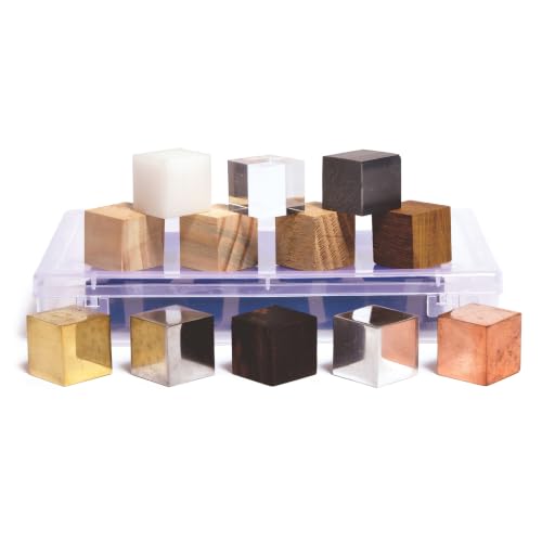 United Scientific™ DCSET12 Density Cube Set of 12 in Plastic Storage Box - size: Set of 12