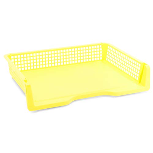 Bright Creations Teacher Supplies Letter Tray Organizer - 12-Pack Rainbow, 9 x 13 x 3 in - Stackable Paper Trays for Classroom & Teacher Desk Organizer - size: 9 x 13 x 3 inches (Pack of 2)