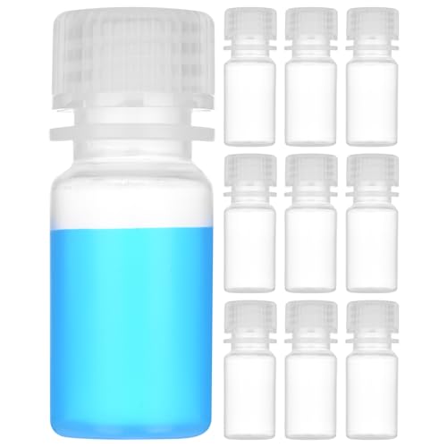 0.5oz/15ml Plastic Sample Bottles with caps, Wide Mouth, 10Pcs - style: 15ML-10pcs
