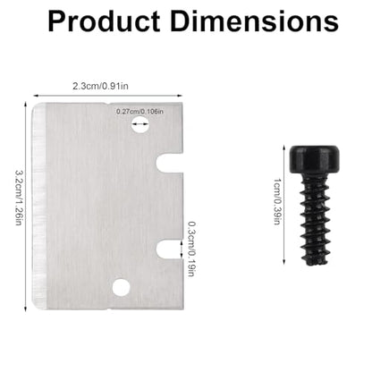 6pcs Professional 3D Print Scraper Blades, Stainless Steel Cleaning Plate