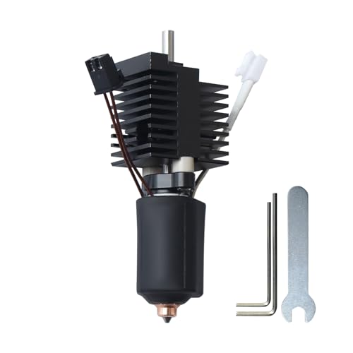 FYSETC 3D Printer Accessories K2 Plus Print Head Kit: Assembly Extruder Hotend Set Include Heat Break Heating Block Silicone Sock Nozzle Thermistor Heater Cartridge