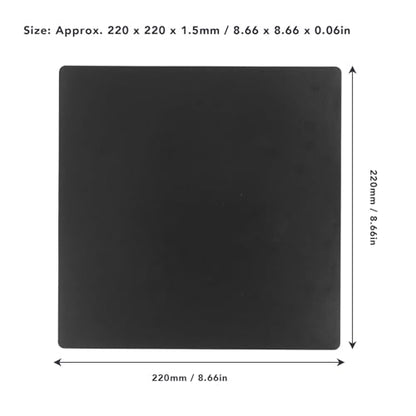3D Printer Magnetic Build Plate, 220x220mm PEI Surface Flexible Rubber Base, High Temperature Hotbed Sticker Compatible with A8 A6 ET4 LONGER LK4 Series