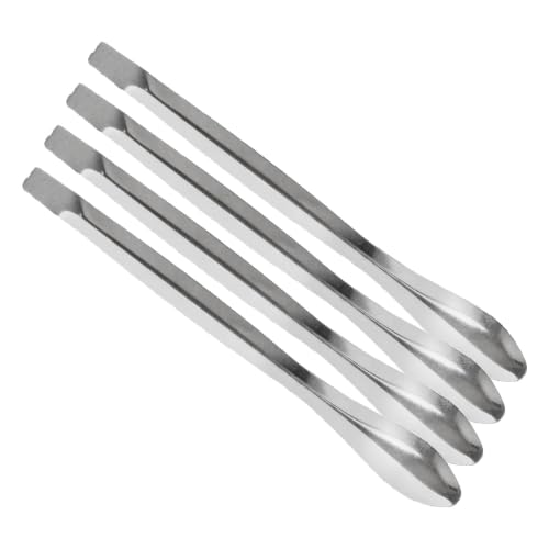 Piutouyar 15 Pcs 3 in 1 Lab Spoon Micro Lab Spatula Stainless Steel Lab Scoop for Reagent Sampling, Mixing, Measuring 105/125/140mm for a Set (Pack of 4) - size: 3 in 1 Lab Spoon (Pack of 4)