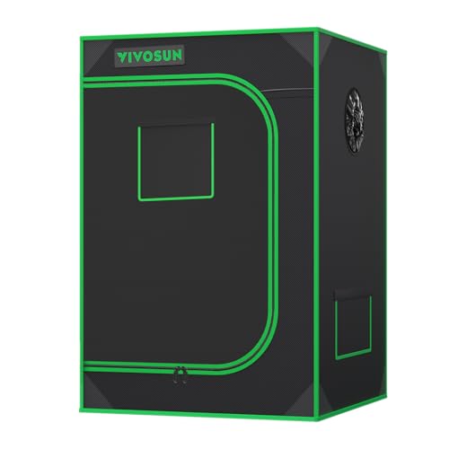 VIVOSUN S223 2x2 Grow Tent 24"x24"x36" Small Mylar Tent for Indoor Plants - size: 24"x24"x36"