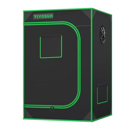 VIVOSUN S223 2x2 Grow Tent 24"x24"x36" Small Mylar Tent for Indoor Plants - size: 24"x24"x36"