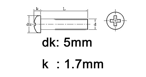 cSeao M3 x 20mm 25mm 30mm 35mm / 40mm / 50mm / 60mm / 70mm / 80mm Pan Head Phillips Drive Machine Screws Hex Nuts Set (50-Pack M3 x 20mm) - size: M3 x 20mm 50-Pack