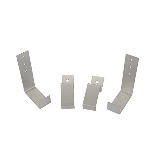 Speedway Motors Aluminum Radiator Mounting Bracket Kit with Rubber Pads, Universal Fit for Crossflow Radiators, Lightweight Aluminum Brackets with 1/4" Thick Cushion Pads Included