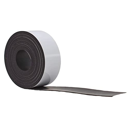 WOD MAG03-WOE Dry Erase Magnetic Whiteboard Strip Tape - 2 inch x 10 feet - Write On/Wipe Off for Labeling in Classrooms, Refrigerators, and Crafts - Glossy White Board - size: 2 In. x 10 Ft.