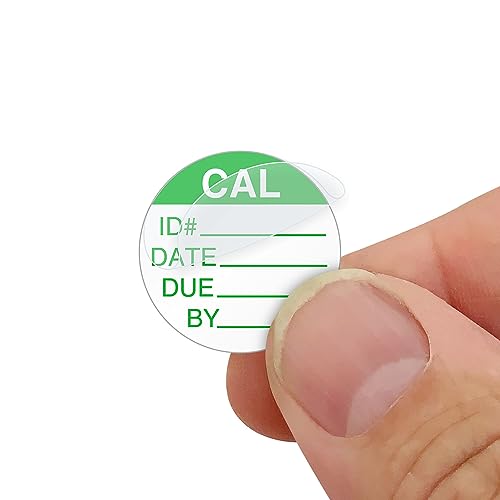 SmartSign Self Laminating Calibration Dot Labels | 0.5" x 0.5" Polyester with Clear Flap, Pack of 175, Made in USA - color: Green on White Self Laminating Labels