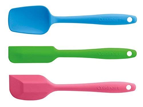 Cuisinart Mini Silicone Spatulas, Set of 3, Multicolor, CTG-00-S3MS - color: Multicolor, size: Set of 3 Mini Spatulas