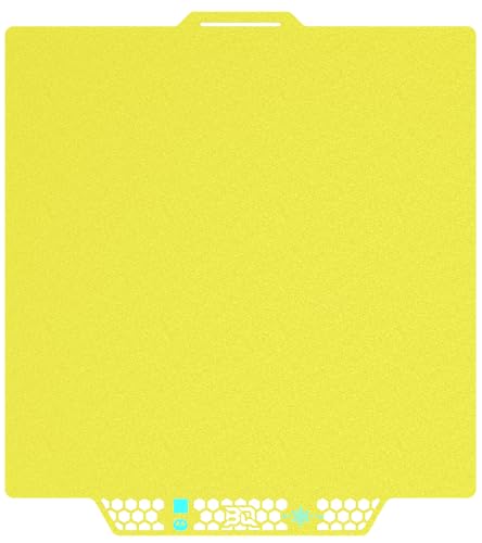 BIQU CryoGrip Pro Glacier Yellow Compatible with Bambu-Lab P1S/P1P/P2S/X2D/X1C/X1E/A1 3D Printers 257x257MM Panda Build Plate Double Sided Upgrade Removable Surface Platform - color: Glacier-Yellow, size: P1/P2/X1/A1/X2D