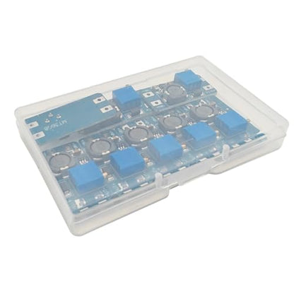 Gebildet 8PCS MT3608 DC-DC Step Up Boost Power Converter 2A Module Adjustable Step Up Voltage Regulator Board 2-24V to 5V-28V Output - style: MT3608