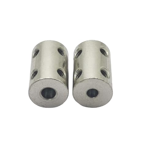 5Pcs 4mm to 5mm Shaft Coupler Connectors,Steel Coupler Rigid Couplings Adapter with Screws for CNC Machine 3D Printer RC Motor Accessories and DIY - size: 4mm to 5mm