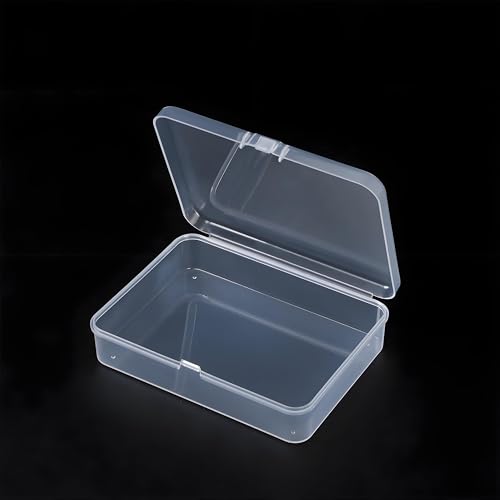 LJY 12 Clear Rectangular Plastic Boxes, 4.5 x 3.3 x 1.1 in for Watch Parts - color: Transparent, size: 4.5 x 3.3 x 1.1 inch