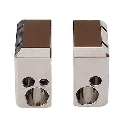 POLISI3D Plated Copper Heater Block High Temperature Ender 3 Heat Block Compatible with MK8 Extruder Ender 3 V2 Pro Ender 5 Plus CR10 S4 S5 3D Printer All Metal Hotend Upgrades