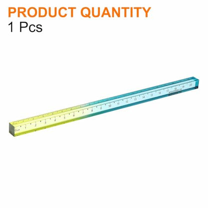 HARFINGTON Acrylic Clear Straight Rulers 20cm Metric,Blue Yellow - color: Blue Yellow, size: 20cm