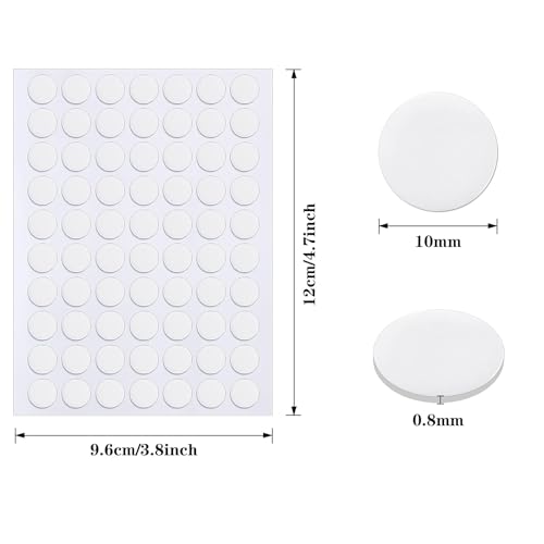 JANYUN 560 Pcs Clear Sticky Stickers Dots,10mm Round Putty Sticky Tack - size: 10mm Round 560pcs
