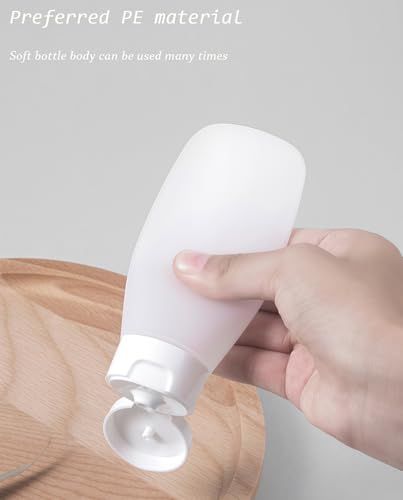 12PCS 150ML/5oz Empty Clear Refillable Cosmetic Soft Tube Squeeze Bottle With Flip Cap Makeup Container Shampoo Facial Cleanser Body Cream Bath Container Portable Cosmetics Travel Set For Women Lady