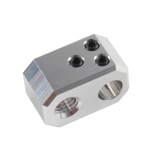 FYSETC 3D Printer Accessories - Prusa i3 MK4 Nextruder Heaterblock - Aluminium Block for the Hotend: High Temperature Heating Block Clone for MK4 MK3.9 XL Project Replacement Stock Extruder Part