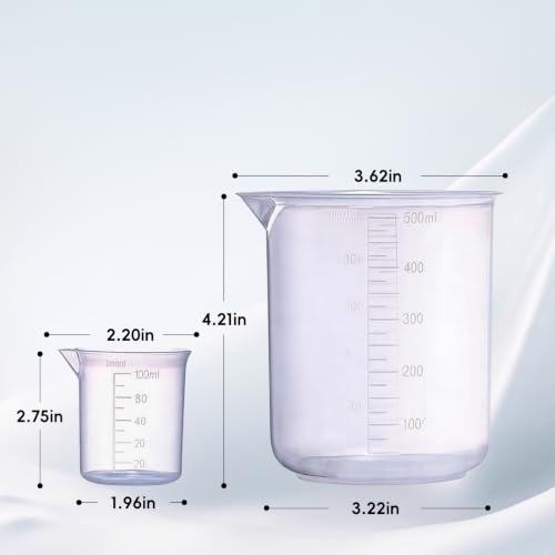 Plastic Graduated Beaker set, for Lab Kitchen