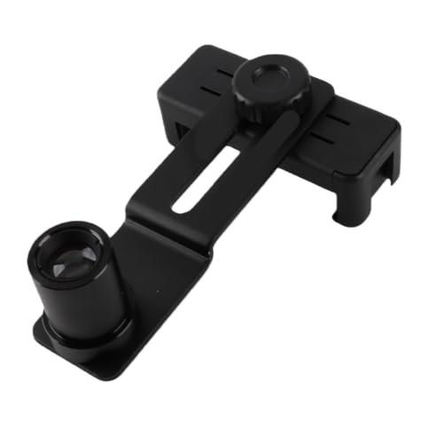 Microscope Lens Cellphone Adapter, Microscope Smartphone Camera Adapter Mount with 12.5X Eyepiece, for Eyepiece Tube 23.2mm, Fits Smartphones with a Width of 70 to 90mm