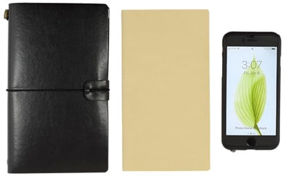 Voyager Refillable Notebook - Black (Traveler's Journal, Planner, Notebook)