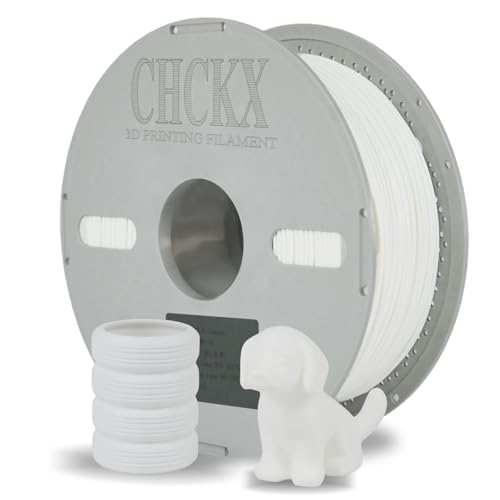 PA6-GF 10% Glass Fiber Nylon Filament 1KG Heat to 135ｰC 1.75MM White - color: White 5