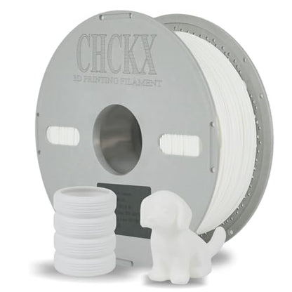 PA6-GF 10% Glass Fiber Nylon Filament 1KG Heat to 135ｰC 1.75MM White - color: White 5