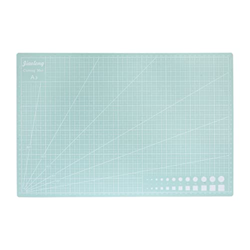 HARFINGTON A3 Self-Healing Cutting Mat 18"x12" Double-Sided Craft Cutting Board for DIY Art Work Sewing Cutting, Light Green - color: Light Green, size: 18"L x 12"W