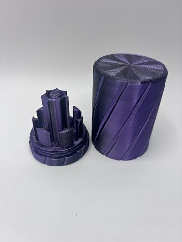 7-Slot Cartridge Storage Station, 3ml Capacity, Multicolor Finish (Black/Purple) - color: Black/Purple
